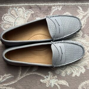 Ralph Lauren women’s nubuck leather light grey size 8